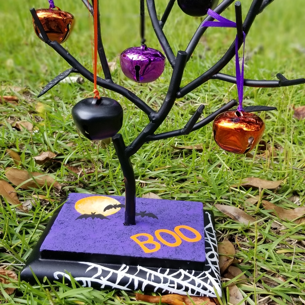 Hand Painted Halloween Tree Decor